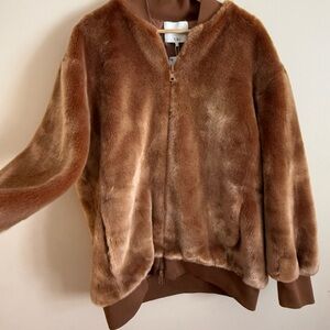 Gorgeous faux fur bomber jacket
